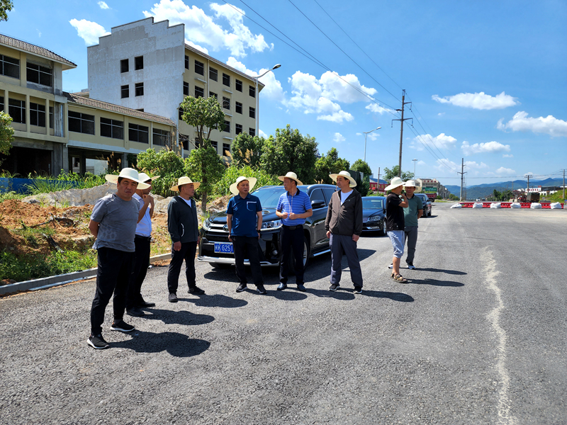 池州市交通運(yùn)輸局黨組書記、局長(zhǎng)毛萬(wàn)青赴G530查橋至牛磯段01標(biāo)調(diào)研2